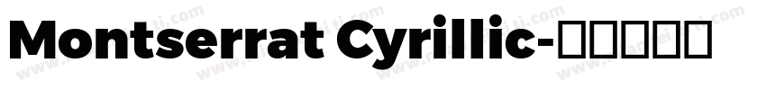Montserrat Cyrillic字体转换
